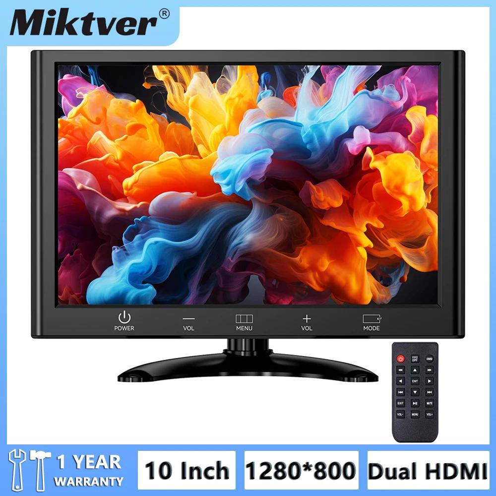 Miktver  HDMI Ʈ LCD , TF ī ,  Ŀ, PC, Ʈ, TV ڽ ȣȯ, 10 ġ 16:9 HD 1280x800